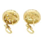 Vintage Tiffany & Co Weaved Basket Gold Earrings