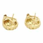 Vintage Tiffany & Co Weaved Basket Gold Earrings