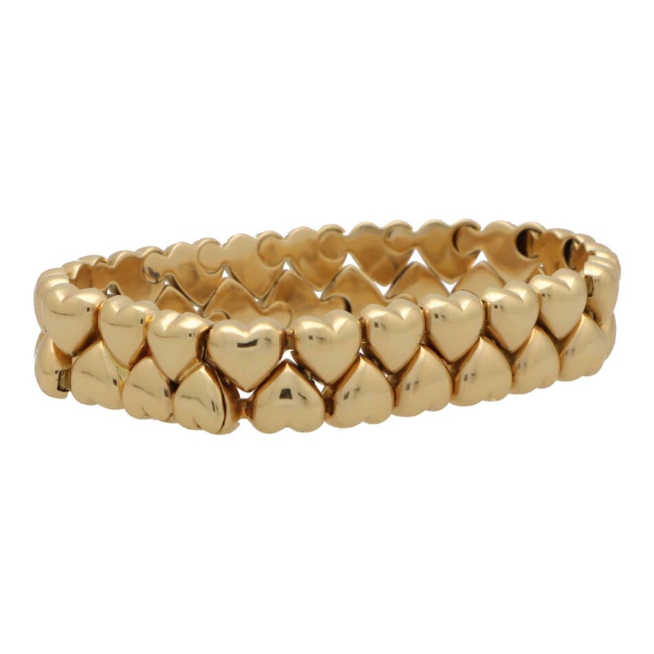 Vintage Cartier Double Heart Bracelet