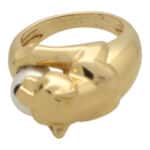 Vintage Cartier Panther Pearl Ring