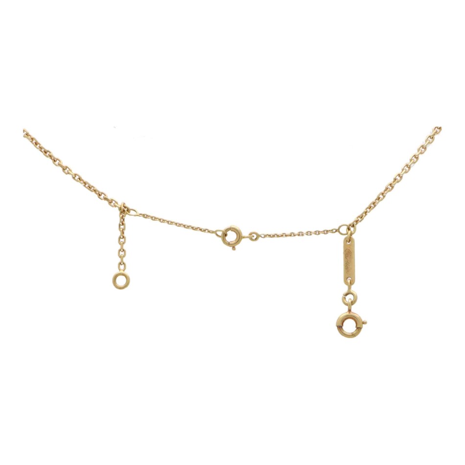 Vintage Cartier Open Double C Heart Pendant Necklace