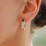 Vintage Cartier Sapphire and Diamond Mimi Earrings