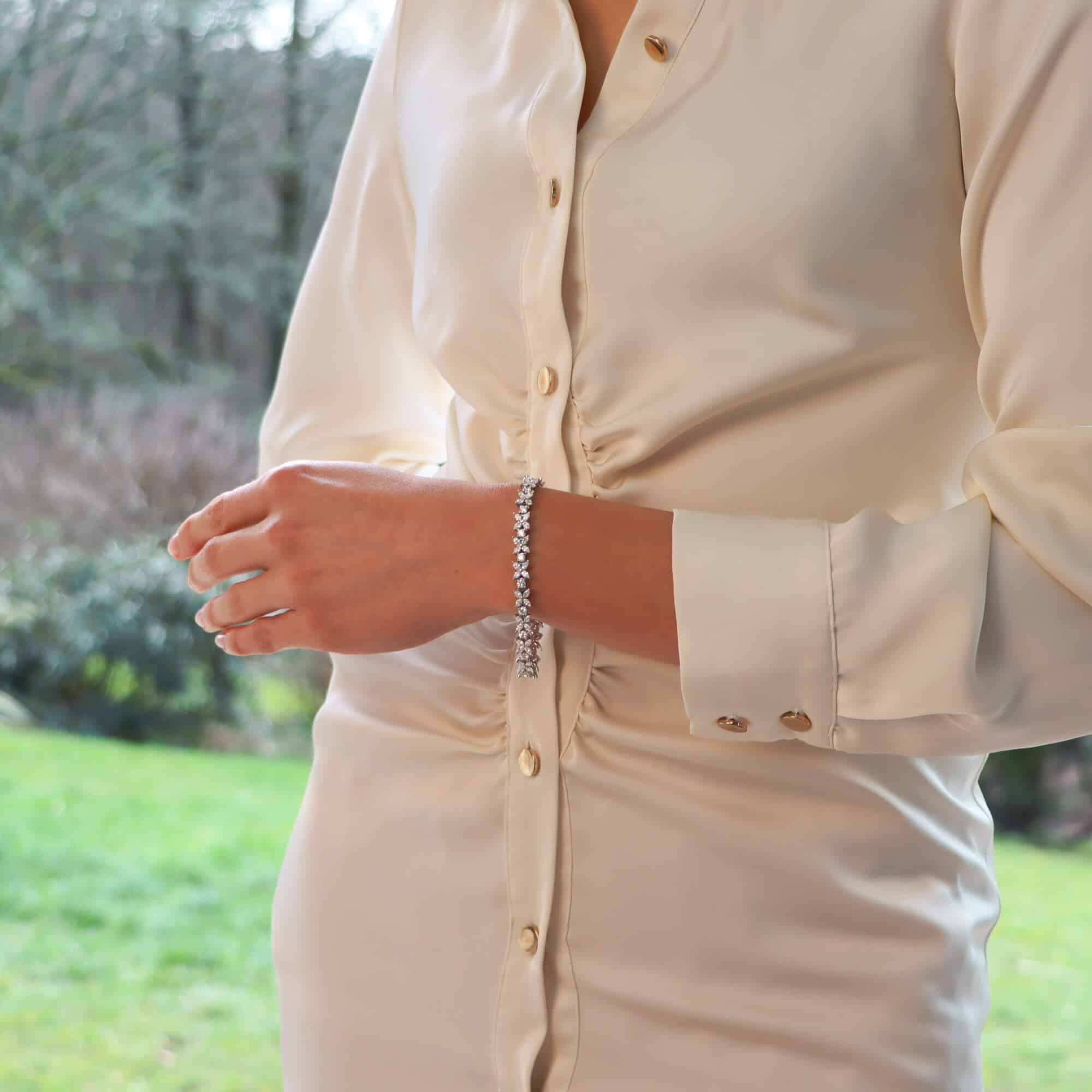 Vintage Tiffany & Co. Victoria Alternating Diamond Bracelet