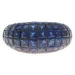 16.69ct Invisibly Set Blue Sapphire Bombe Cocktail Ring