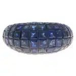 16.69ct Invisibly Set Blue Sapphire Bombe Cocktail Ring