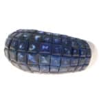 16.69ct Invisibly Set Blue Sapphire Bombe Cocktail Ring