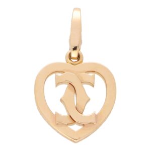 Vintage Cartier Double C Heart Charm
