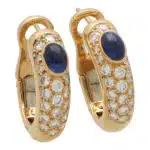 Vintage Cartier Sapphire and Diamond Mimi Earrings