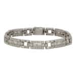 Vintage Art Deco Cartier Diamond Panel Link Bracelet