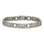 Vintage Art Deco Cartier Diamond Panel Link Bracelet