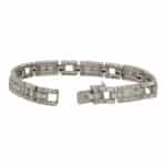 Vintage Art Deco Cartier Diamond Panel Link Bracelet