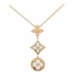 Vintage Louis Vuitton Diamond and Mother of Pearl Necklace