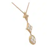 Vintage Louis Vuitton Diamond and Mother of Pearl Necklace
