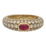 Vintage Cartier Mimi Ruby and Diamond Ring