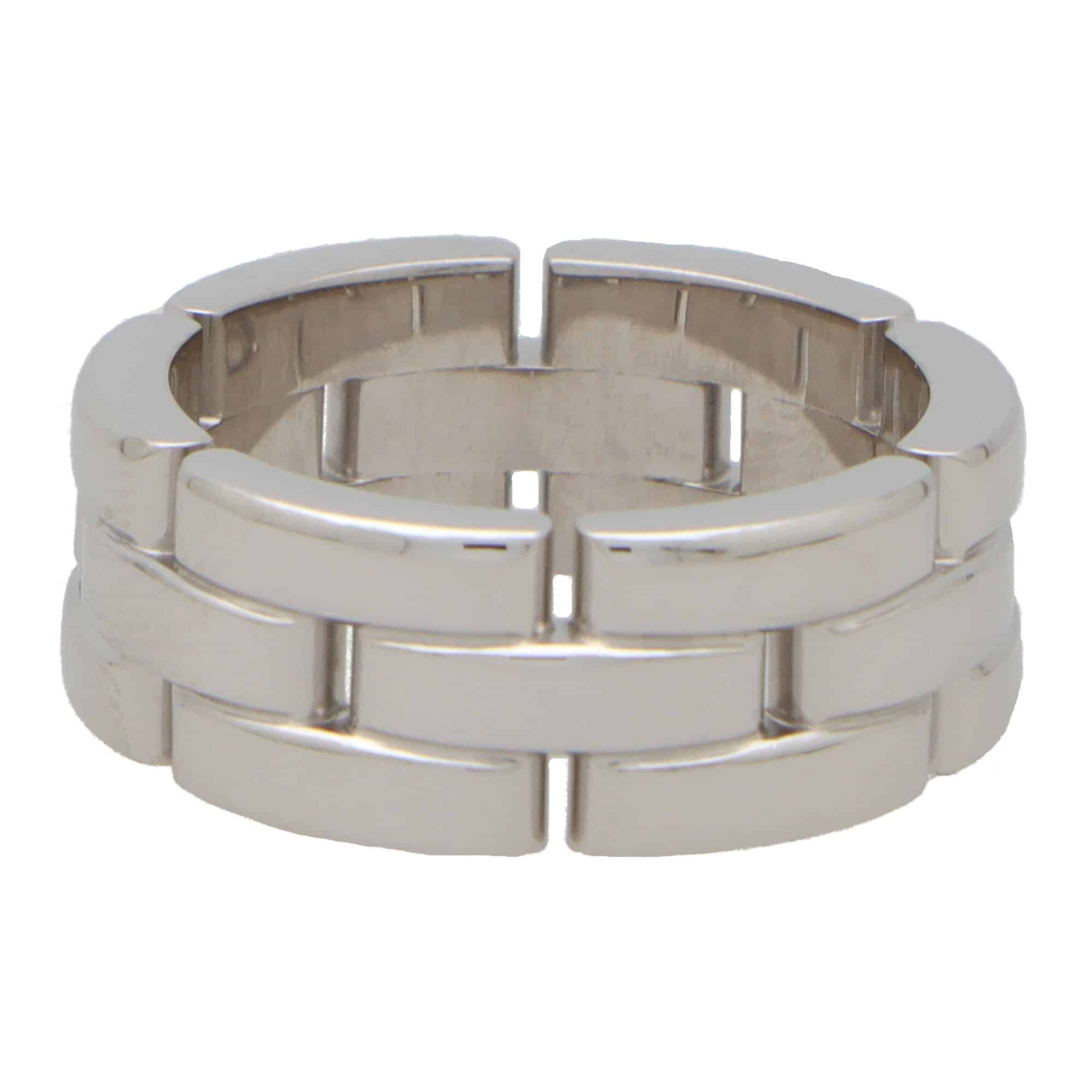 Vintage Cartier Maillon Panthere Brick Link Ring at Susannah Lovis ...