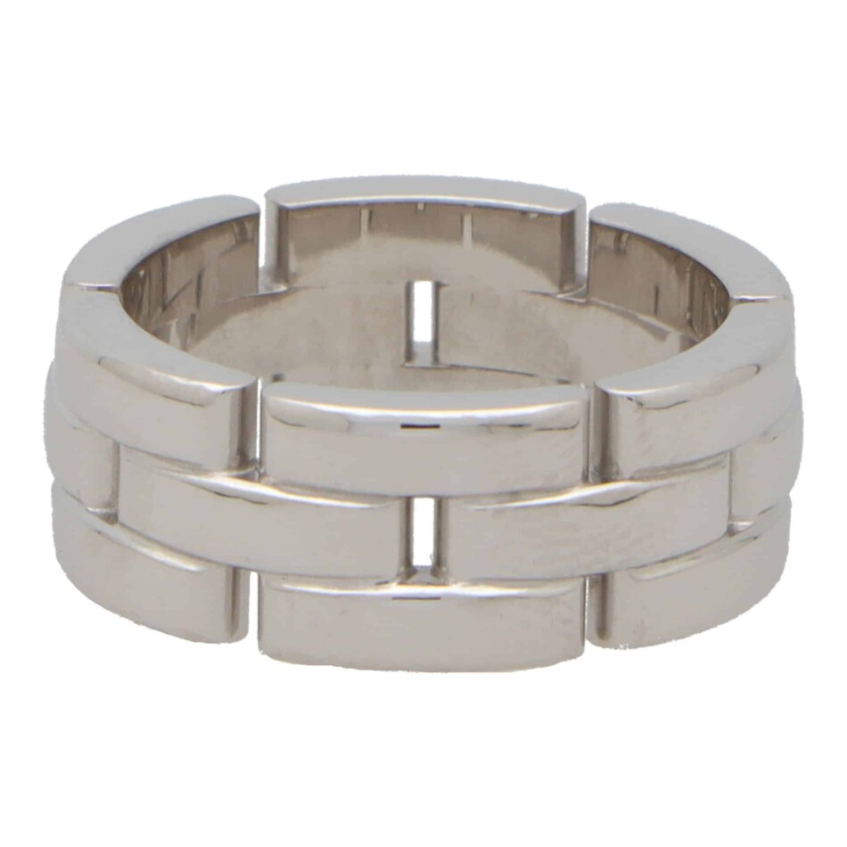 Vintage Cartier Maillon Panthere Brick Link Ring