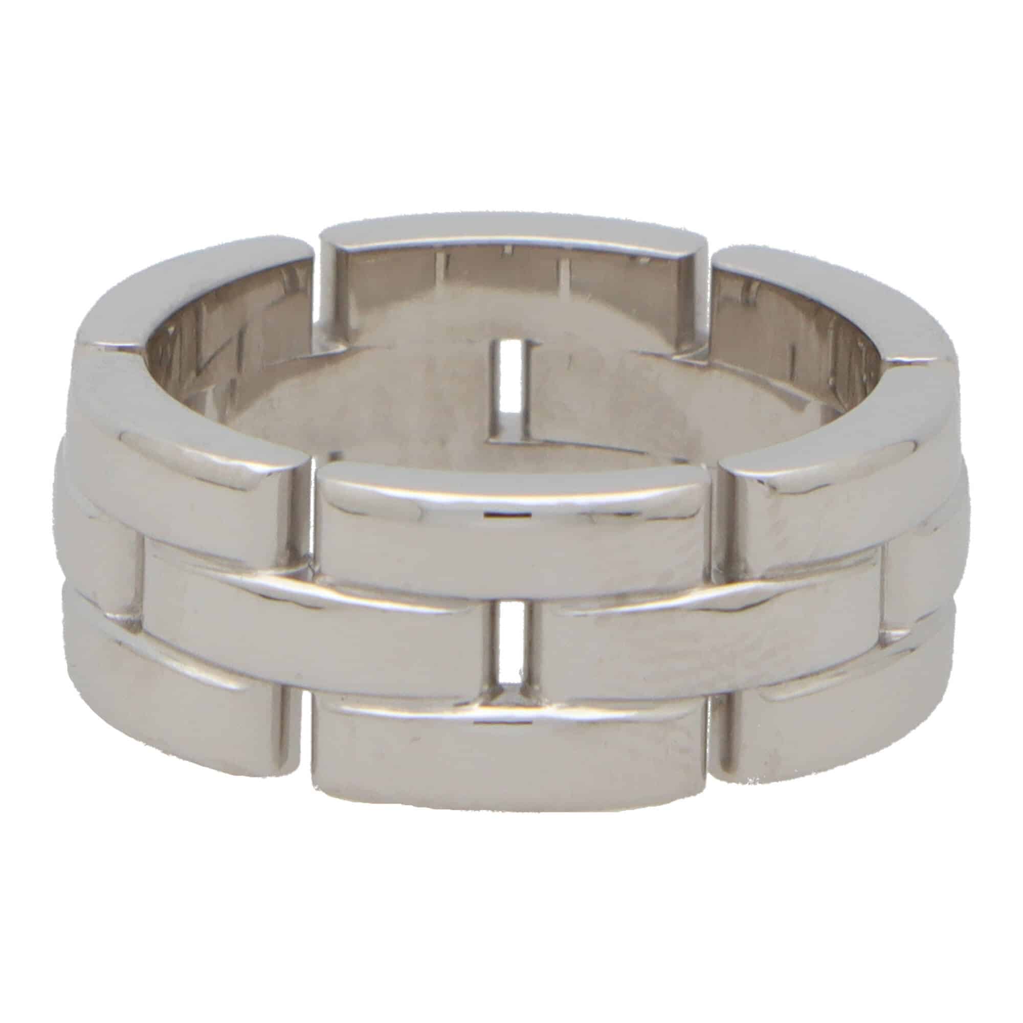 Vintage Cartier Maillon Panthere Brick Link Ring at Susannah Lovis ...