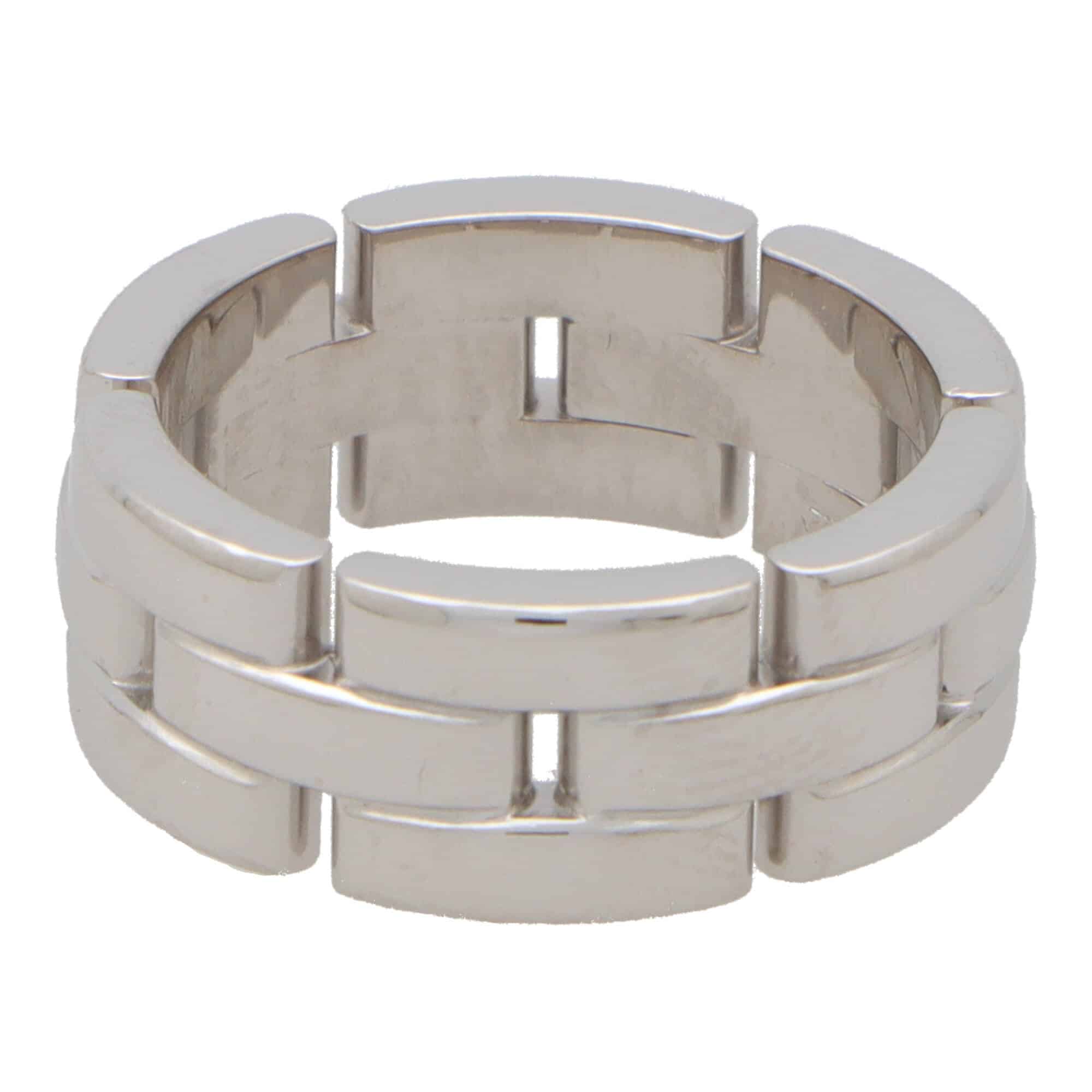 Vintage Cartier Maillon Panthere Brick Link Ring at Susannah Lovis ...