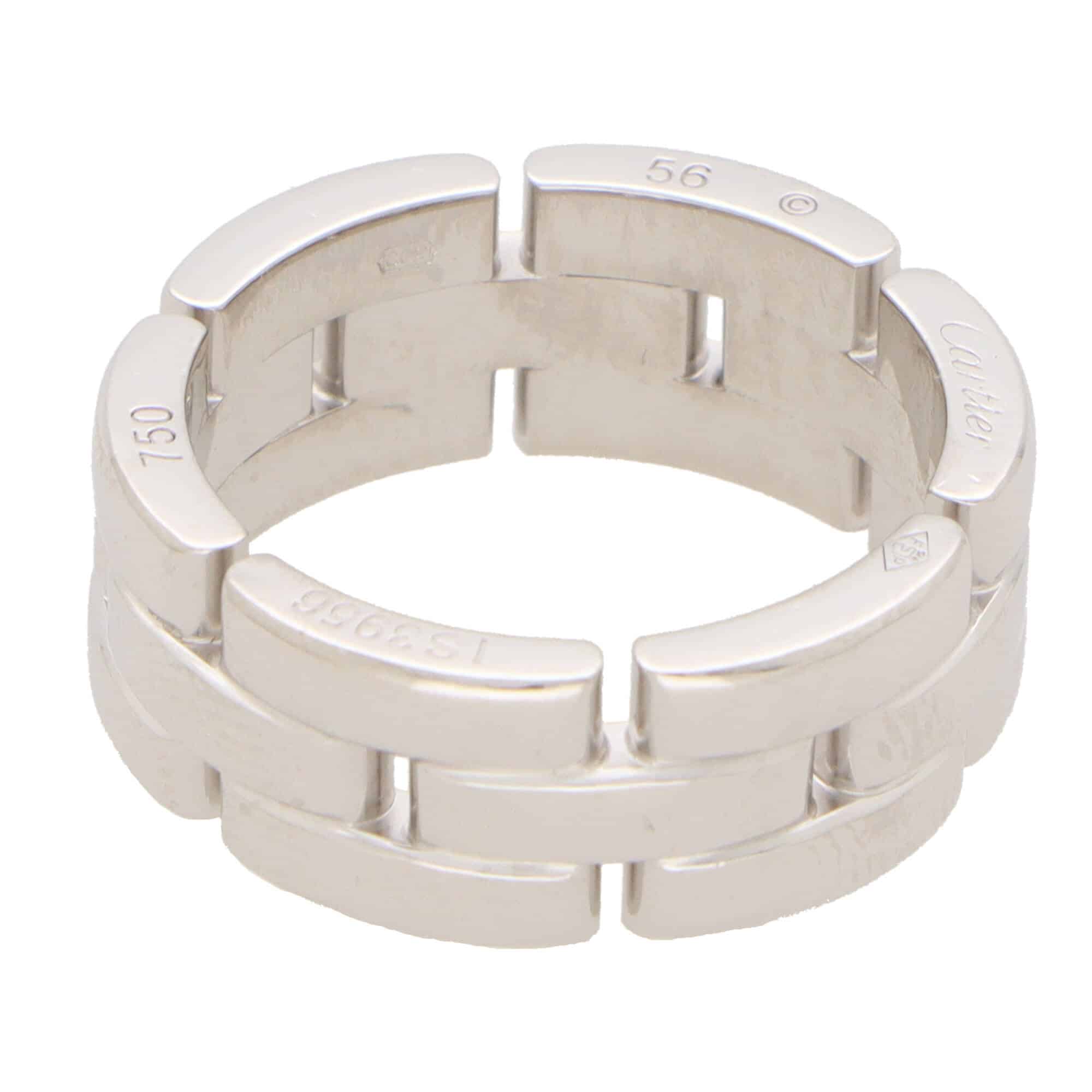 Vintage Cartier Maillon Panthere Brick Link Ring at Susannah Lovis ...