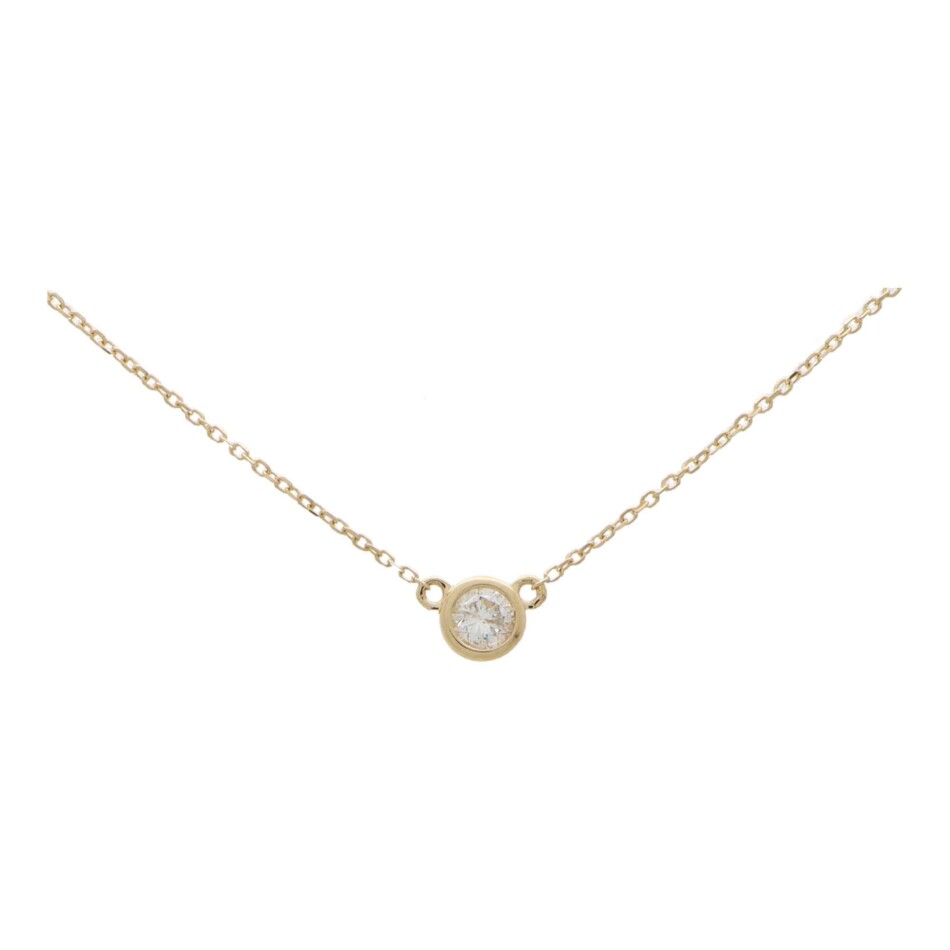 Contemporary 0.20ct Single Solitaire Diamond Pendant
