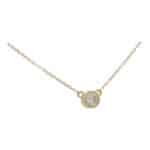 Contemporary 0.20ct Single Solitaire Diamond Pendant