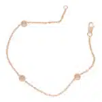 Contemporary Three Diamond Chain Link Bracelet