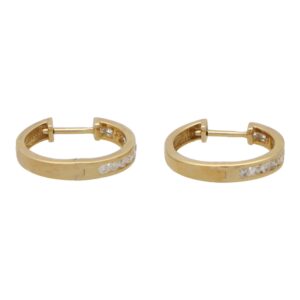 Diamond Hoop Earrings