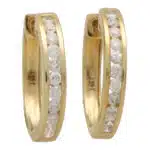Diamond Hoop Earrings
