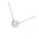 Contemporary 0.20ct Solitaire Diamond Pendant in White Gold
