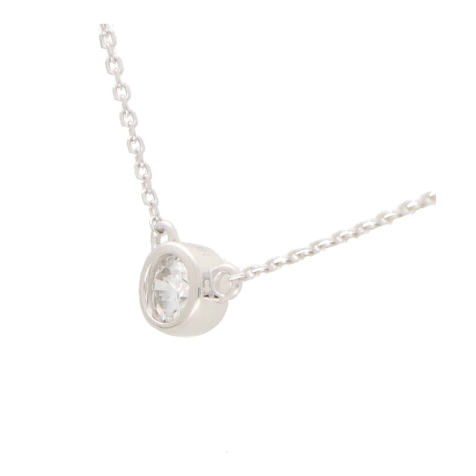 Contemporary 0.20ct Solitaire Diamond Pendant in White Gold
