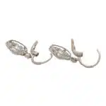 Vintage Inspired Old Cut Diamond Cluster Drop Earrings