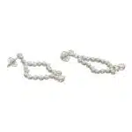 Contemporary Split Drop Diamond Earrings