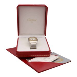 Vintage Cartier Automatic 29mm Santos Steel and Gold Watch
