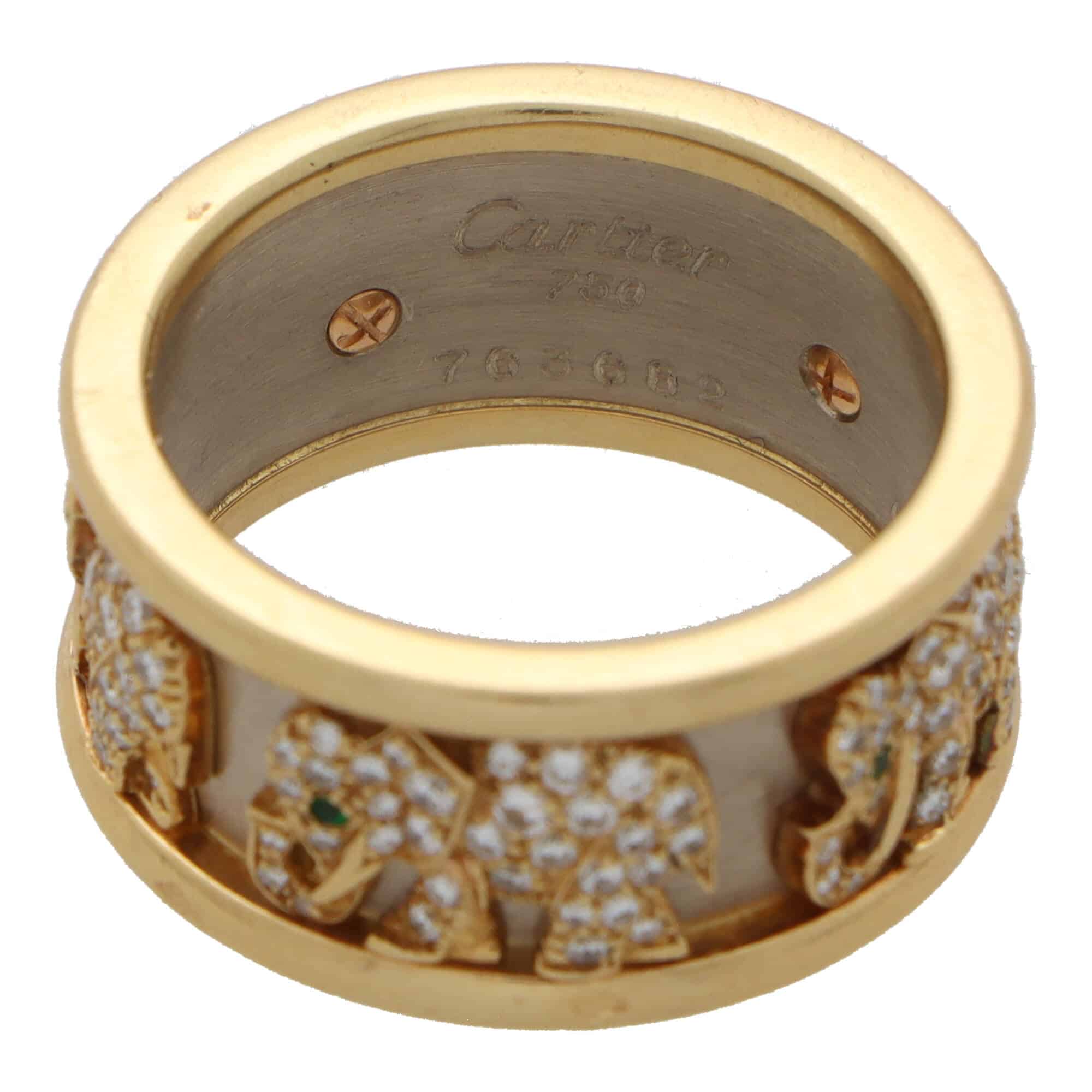 Cartier elephant ring sales