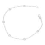 Contemporary Six Diamond Chain Bracelet