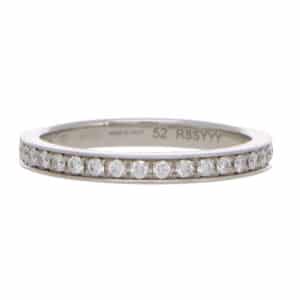 Vintage Bvlgari Round Brilliant Cut Diamond Half Eternity Ring