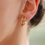 Vintage 1980's Cartier 'Hercules Knot' Citrine Earrings
