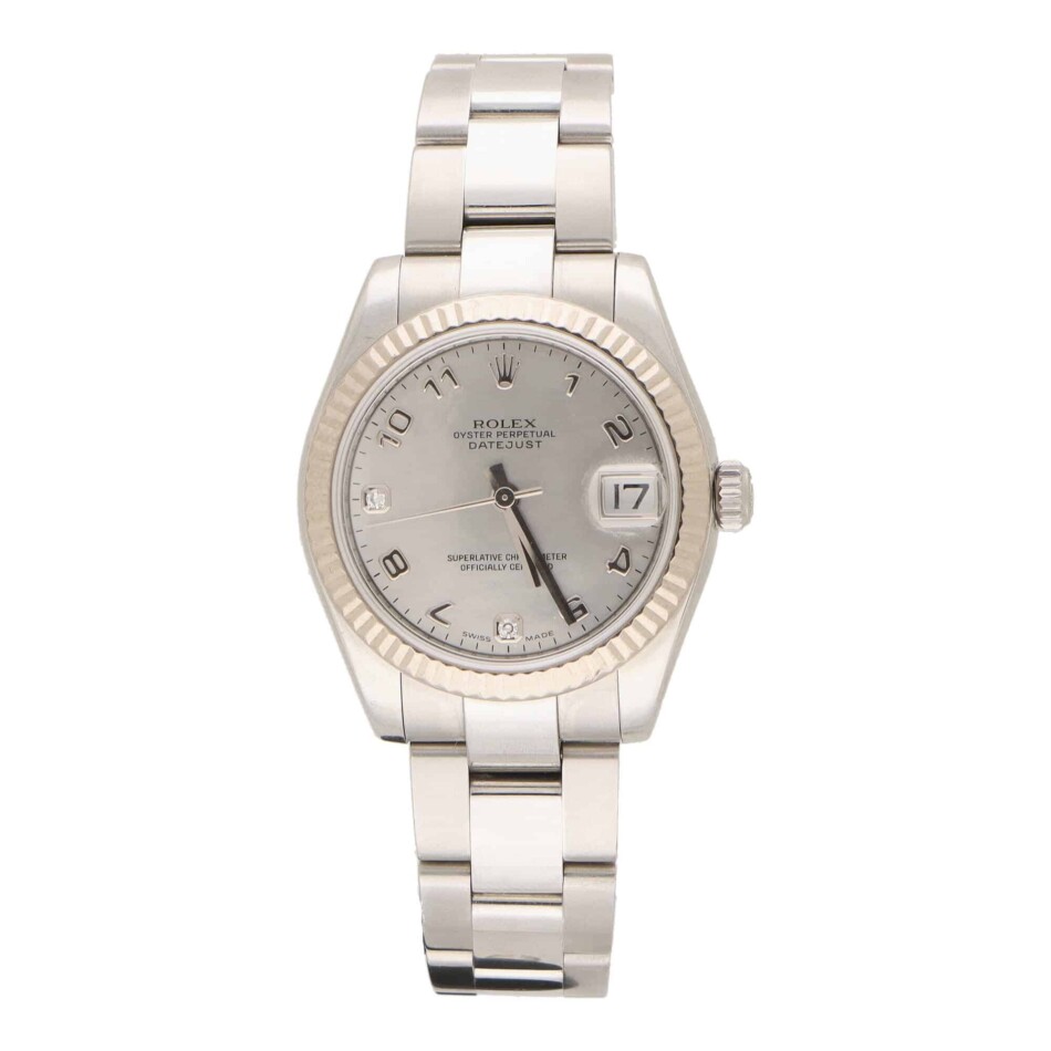 Vintage 2007 Rolex Datejust with a Grey Mother of Pearl Dial