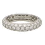 Vintage Tiffany & Co. Etoile Diamond Three-row Eternity Band