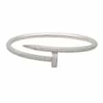 Vintage Cartier Diamond Juste Un Clou Bangle in White Gold, 17