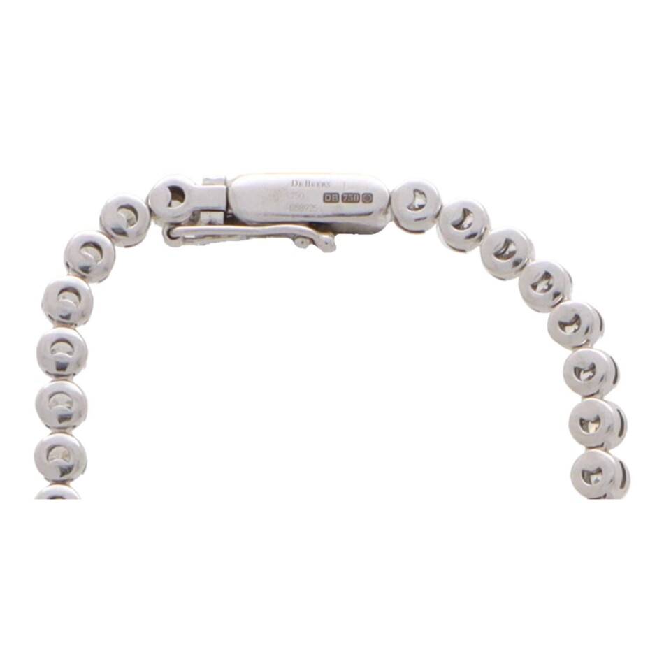 Vintage De Beers Diamond Line Riviere Necklace
