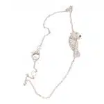 Vintage Cartier Diamond Walking Panther Chain Bracelet