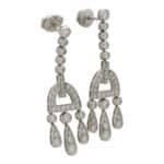 Vintage Art Deco Inspired Tiffany & Co. Diamond Drop Earrings