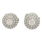 Vintage Tiffany & Co. Soleste Diamond Halo Stud Earrings