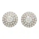 Vintage Tiffany & Co. Soleste Diamond Halo Stud Earrings