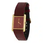 Vintage Cartier 'Must De Cartier' Maroon Watch
