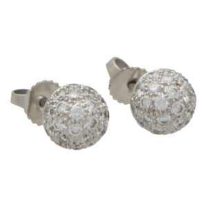 Vintage Tiffany & Co. Diamond Etoile Ball Earrings