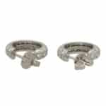 Vintage Tiffany & Co. Small Diamond Hoop Earrings