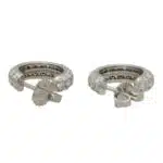 Vintage Tiffany & Co. Small Diamond Hoop Earrings