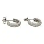 Vintage Tiffany & Co. Small Diamond Hoop Earrings